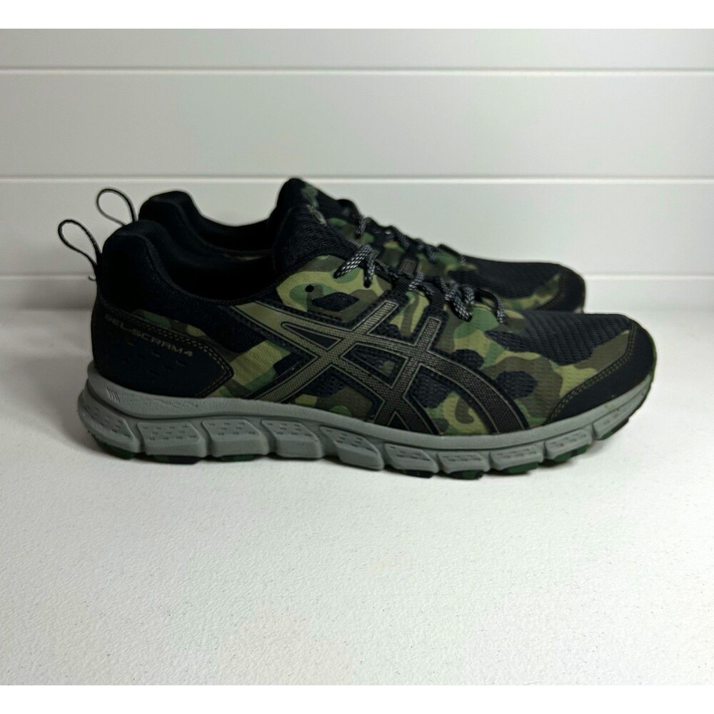 ASICS GEL-SCRAM 4 Men’s Size 11.5 (EU 46) Camo Low Top Lace-Up Mesh Sneaker
